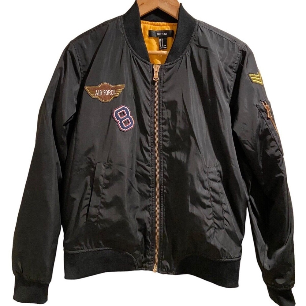 Air Force Bomber Jacket Top Gun Halloween Flight Pilot Costume Air Force